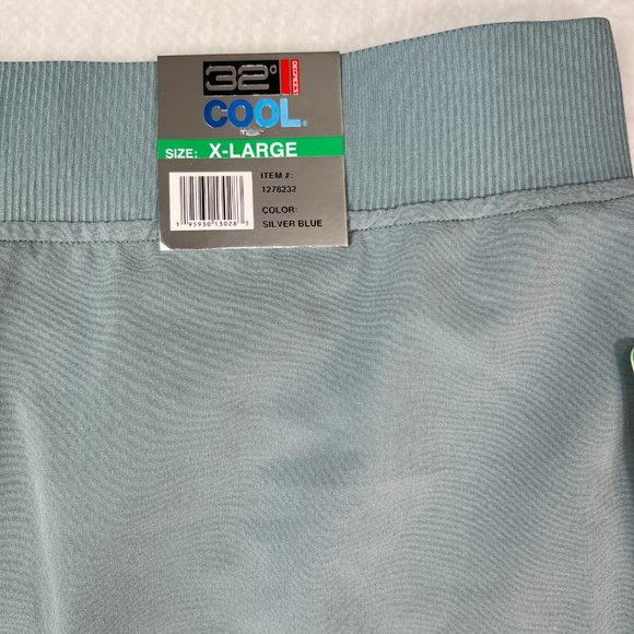 32 Degrees Cool Skort Size XL NWT Silver/Blue Color Elastic Waist Pockets - Picture 5 of 6